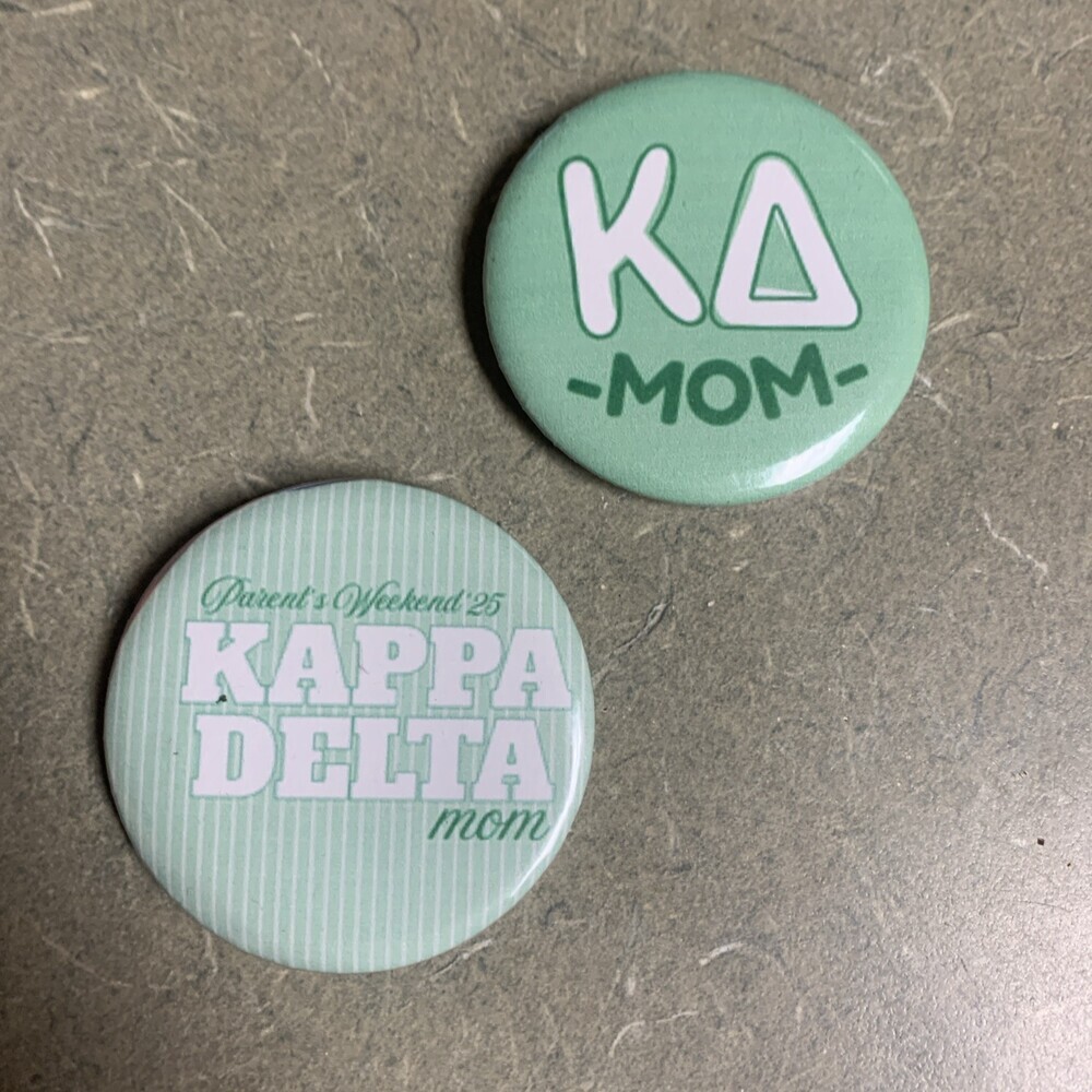 Kappa Delta Mom Buttons Pins Lot Of 2 …2.25”